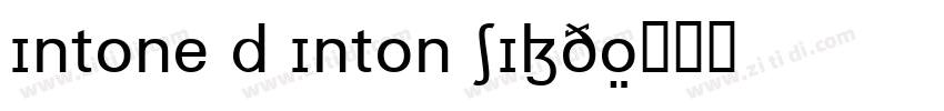 Intone d Inton SILDo字体转换